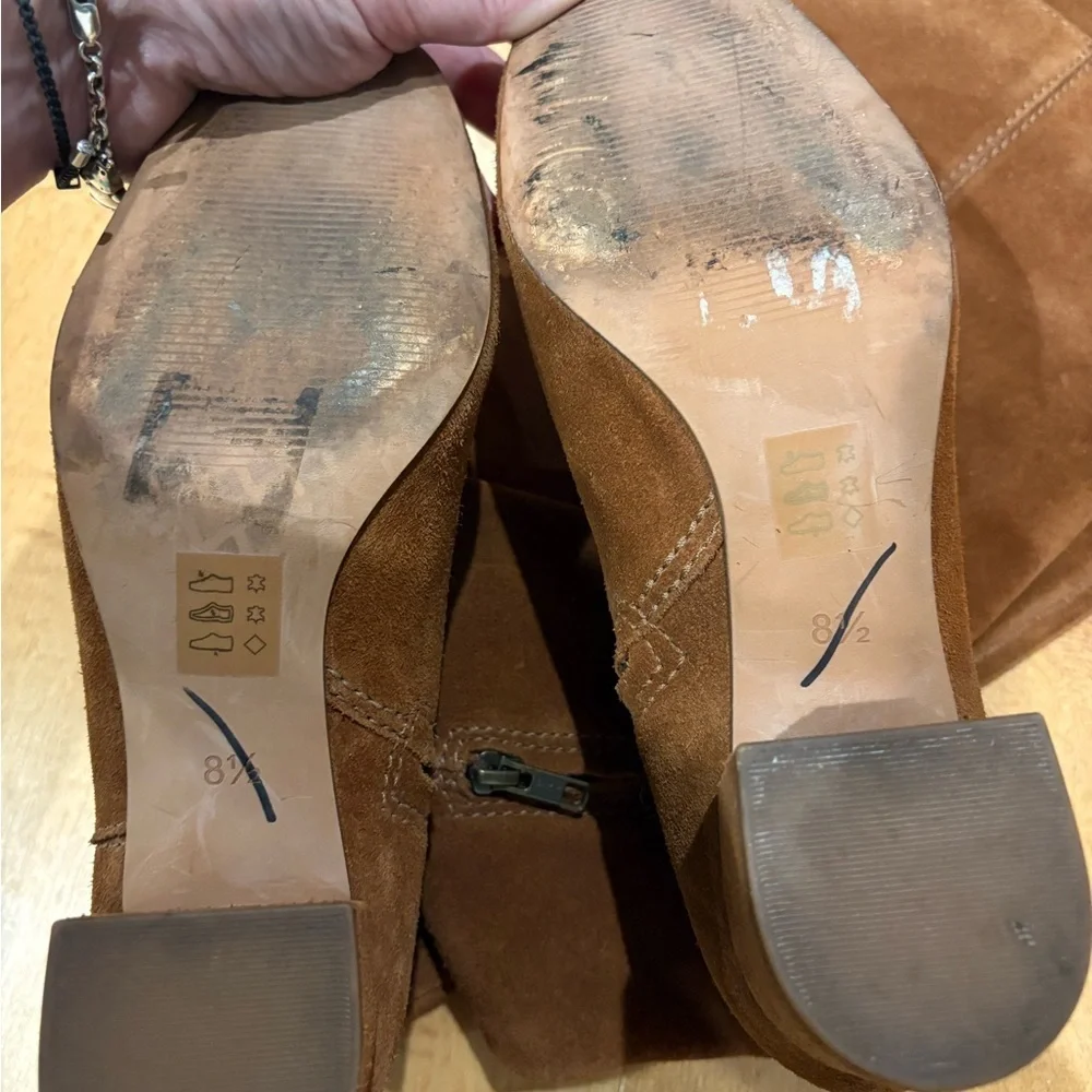 MADEWELL Walker Over-the-Knee Boot suede sz 8.5 brown